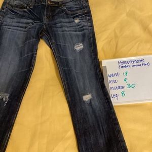 VIGOSS  “THE BROOKLYN” SKINNY DISTRESSED JEANS